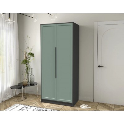 Шкаф комбинированный Концепт Тренд КТ-Ш2 (Антрацит/Мята) фабрика Интерлиния  