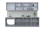 Готовая кухня Тренд Soft-touch 2,9А (Океан/ Океан) фабрика Интерлиния