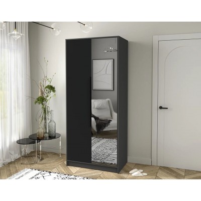 Шкаф комбинированный Концепт  КТ-Ш2(З) (Антрацит/Черный) фабрика Интерлиния  