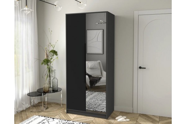 Шкаф комбинированный Концепт  КТ-Ш2(З) (Антрацит/Черный) фабрика Интерлиния