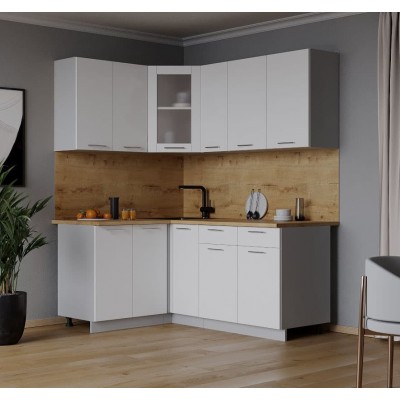 Кухонный гарнитур Мила 1,2х1,7 м (Белый Платинум/Белый Платинум) фабрика Интерлиния Кухонный гарнитур Мила 1,2х1,7 м (Белый Платинум/Белый Платинум) фабрика Интерлиния