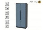 Шкаф комбинированный Концепт Тренд КТ-Ш2 (Антрацит/Дуб Лазурный) фабрика Интерлиния