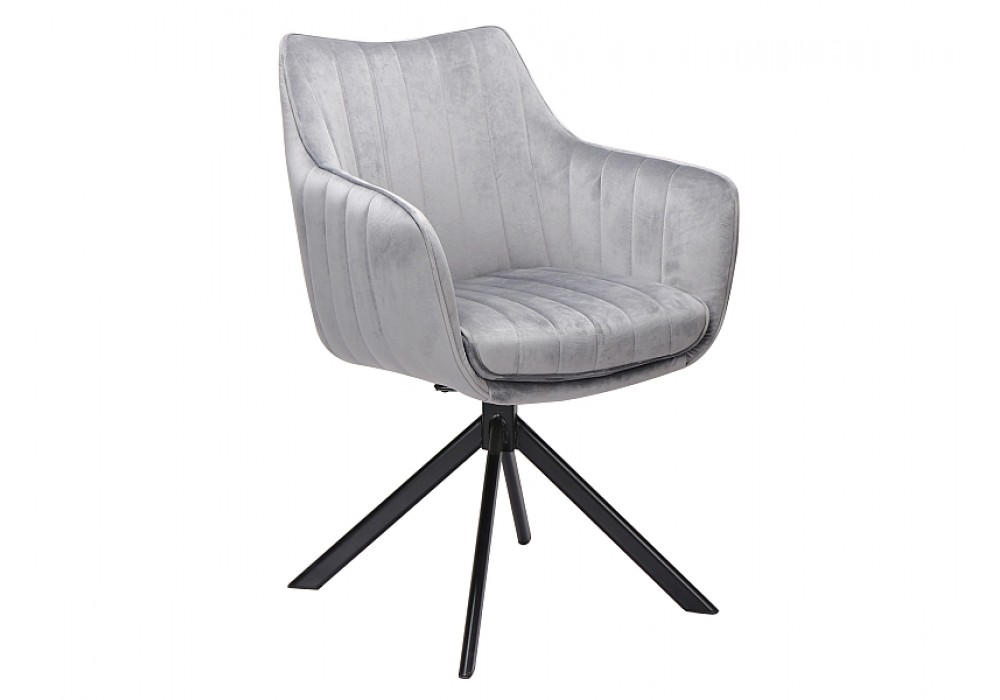 Стул SIGNAL AZALIA VELVET BLUVEL 14 серый/черный в Минске Стул SIGNAL AZALIA VELVET BLUVEL 14 серый/черный