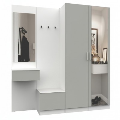  Прихожая Марсель-108 МР 01-108  (Шиншилла серая)