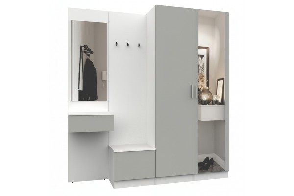 Прихожая Марсель-108 МР 01-108  (Шиншилла серая)