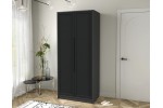 Шкаф комбинированный Концепт Тренд КТ-Ш2 (Антрацит/Черный) фабрика Интерлиния