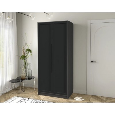 Шкаф комбинированный Концепт Тренд КТ-Ш2 (Антрацит/Черный) фабрика Интерлиния  