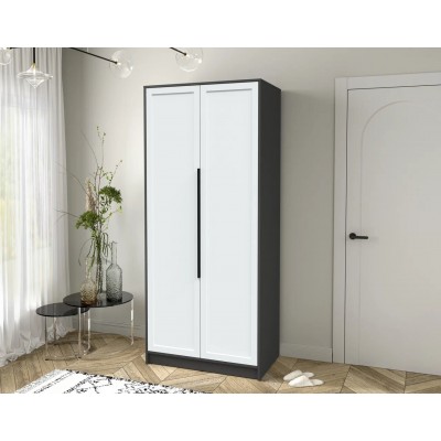 Шкаф комбинированный Концепт Тренд КТ-Ш2 (Антрацит/Белый) фабрика Интерлиния  