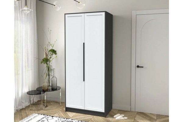 Шкаф комбинированный Концепт Тренд КТ-Ш2 (Антрацит/Белый) фабрика Интерлиния