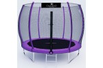 Батут пружинный с защитной сеткой Calviano 312 см - 10ft OUTSIDE master purple