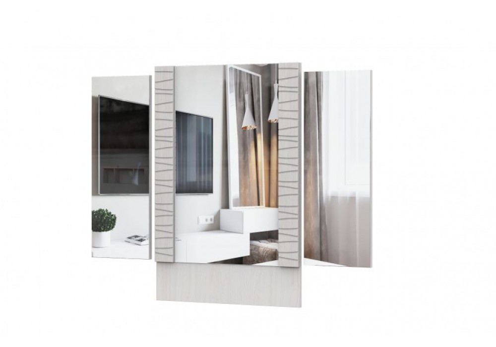 Зеркало SV-МЕБЕЛЬ (МС Гамма 20 К) Серия №4 Ясень анкор светлый / Сандал св. (для стола туалетного) в Минске Зеркало SV-МЕБЕЛЬ (МС Гамма 20 К) Серия №4 Ясень анкор светлый / Сандал св. (для стола туалетного)