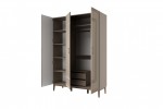 Шкаф распашной ШР 3 Гориция (Лак Мокко мус) фабрика Браво Мебель