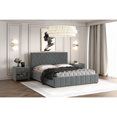  Кровать  Нельсон Зиг Заг с подъёмным механизмом 160х200 (вариант 2) фабрика Браво Мебель