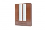 Шкаф ШР-4   (Лакированный орех) фабрика  Браво мебель