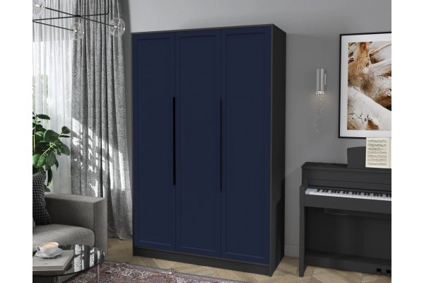 Шкаф комбинированный Концепт Тренд КТ-Ш3 (Антрацит/Индиго) фабрика Интерлиния