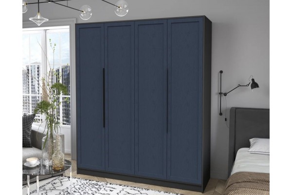 Шкаф комбинированный Концепт Тренд КТ-Ш4 (Антрацит/Дуб Королевский) фабрика Интерлиния