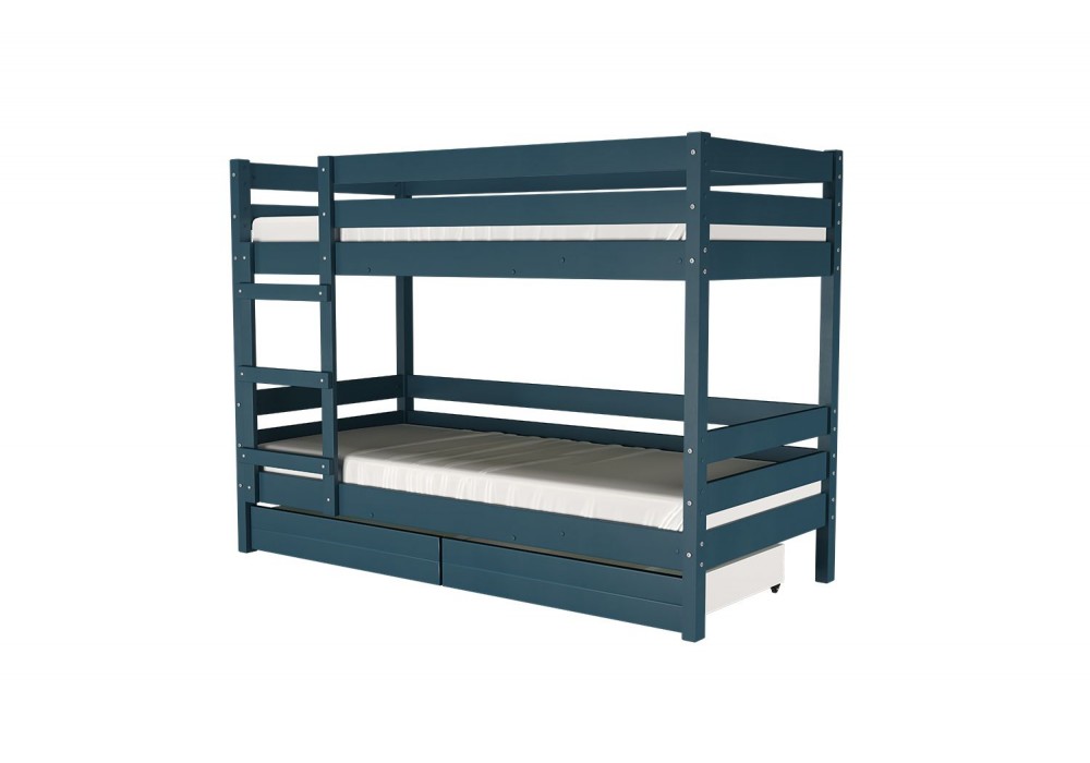 Двухъярусная кровать Джуниор массив сосны  (сапфир)  фабрика БравоМебель в Минске Двухъярусная кровать Джуниор массив сосны  (сапфир)  фабрика БравоМебель