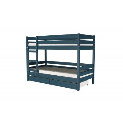 Двухъярусная кровать Джуниор массив сосны  (сапфир)  фабрика БравоМебель Двухъярусная кровать Джуниор массив сосны  (сапфир)  фабрика БравоМебель