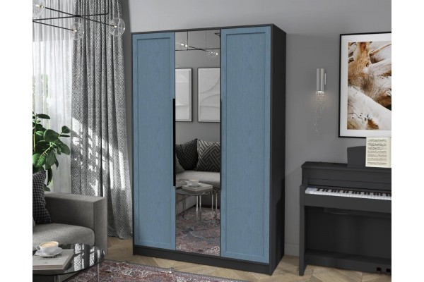 Шкаф комбинированный Концепт Тренд КТ-Ш3(З) (Антрацит/Дуб Лазурный) фабрика Интерлиния