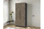 Шкаф комбинированный Концепт  КТ-Ш2 (Антрацит/Дуб веллингтон) фабрика Интерлиния