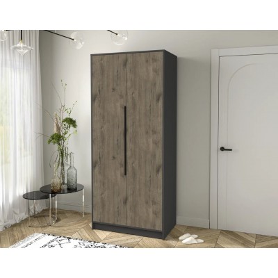 Шкаф комбинированный Концепт  КТ-Ш2 (Антрацит/Дуб веллингтон) фабрика Интерлиния  