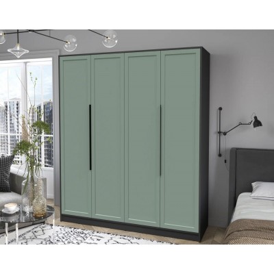 Шкаф комбинированный Концепт Тренд КТ-Ш4 (Антрацит/мята) фабрика Интерлиния  