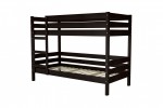 Двухъярусная кровать Джуниор массив сосны  (орех темный)  фабрика БравоМебель
