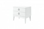 Тумба прикроватная Фарго (Белый снег/Лак Белый) фабрика Браво Мебель