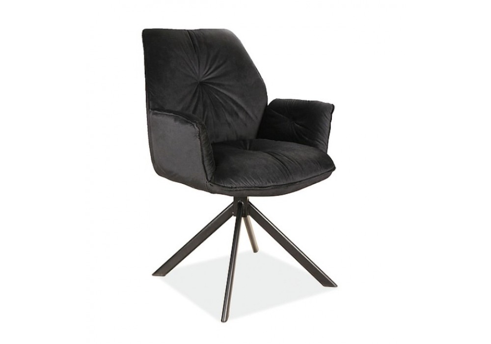 Стул SIGNAL BOOGIE II VELVET Bluvel 19 черный/черный мат в Минске Стул SIGNAL BOOGIE II VELVET Bluvel 19 черный/черный мат