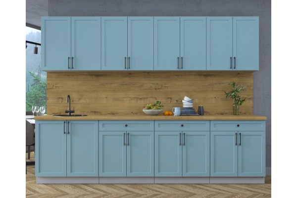 Готовая кухня Тренд Soft-touch 2,9А (Океан/Океан) фабрика Интерлиния