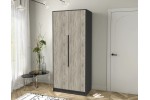 Шкаф комбинированный Концепт  КТ-Ш2 (Антрацит/Дуб серый) фабрика Интерлиния