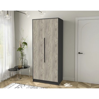 Шкаф комбинированный Концепт  КТ-Ш2 (Антрацит/Дуб серый) фабрика Интерлиния  