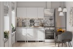 Кухонный гарнитур NN Мебель КГ-1 (1600) (Белый/Цемент светлый/Антарес) в Минске Кухонный гарнитур NN Мебель КГ-1 (1600) (Белый/Цемент светлый/Антарес)