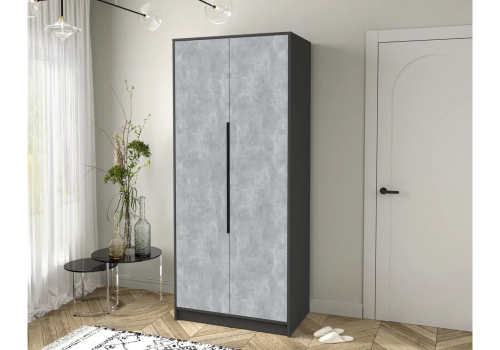 Шкаф комбинированный Концепт КТ-Ш2 (Антрацит/Бетон) фабрика Интерлиния в Минске Шкаф комбинированный Концепт КТ-Ш2 (Антрацит/Бетон) фабрика Интерлиния