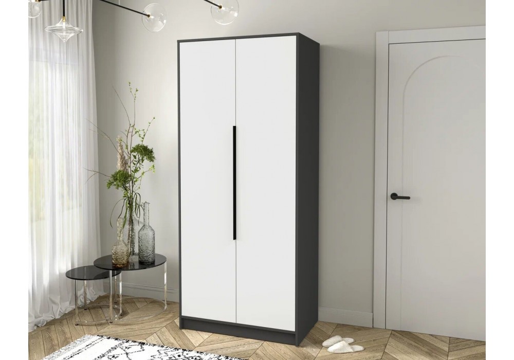 Шкаф комбинированный Концепт КТ-Ш2 (Антрацит/Белый) фабрика Интерлиния в Минске Шкаф комбинированный Концепт КТ-Ш2 (Антрацит/Белый) фабрика Интерлиния