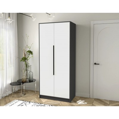 Шкаф комбинированный Концепт  КТ-Ш2 (Антрацит/Белый) фабрика Интерлиния  