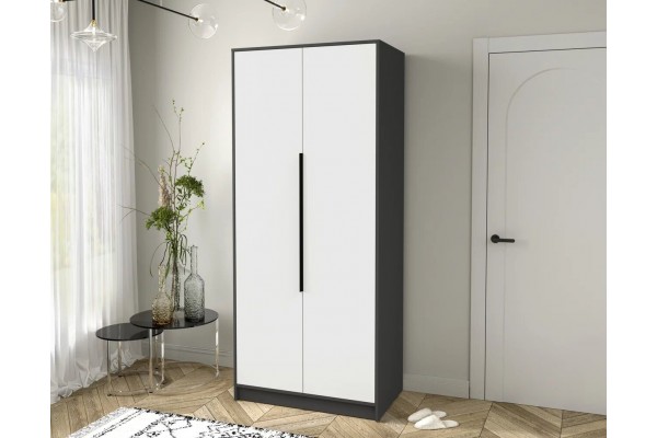 Шкаф комбинированный Концепт  КТ-Ш2 (Антрацит/Белый) фабрика Интерлиния