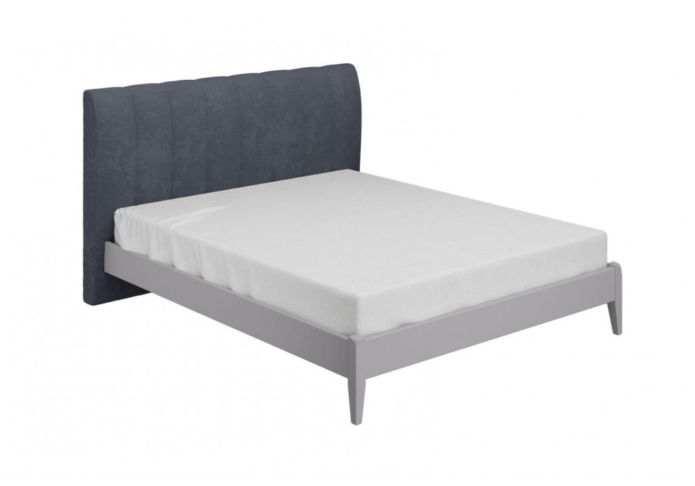 Кровать с мягким изголовьем Джали  (Холодный серый/Антрацит) фабрика Браво Мебель в Минске Кровать с мягким изголовьем Джали  (Холодный серый/Антрацит) фабрика Браво Мебель