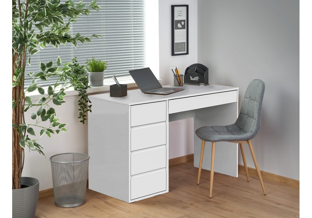 Стол компьютерный SV-МЕБЕЛЬ К №13 Белый глянец