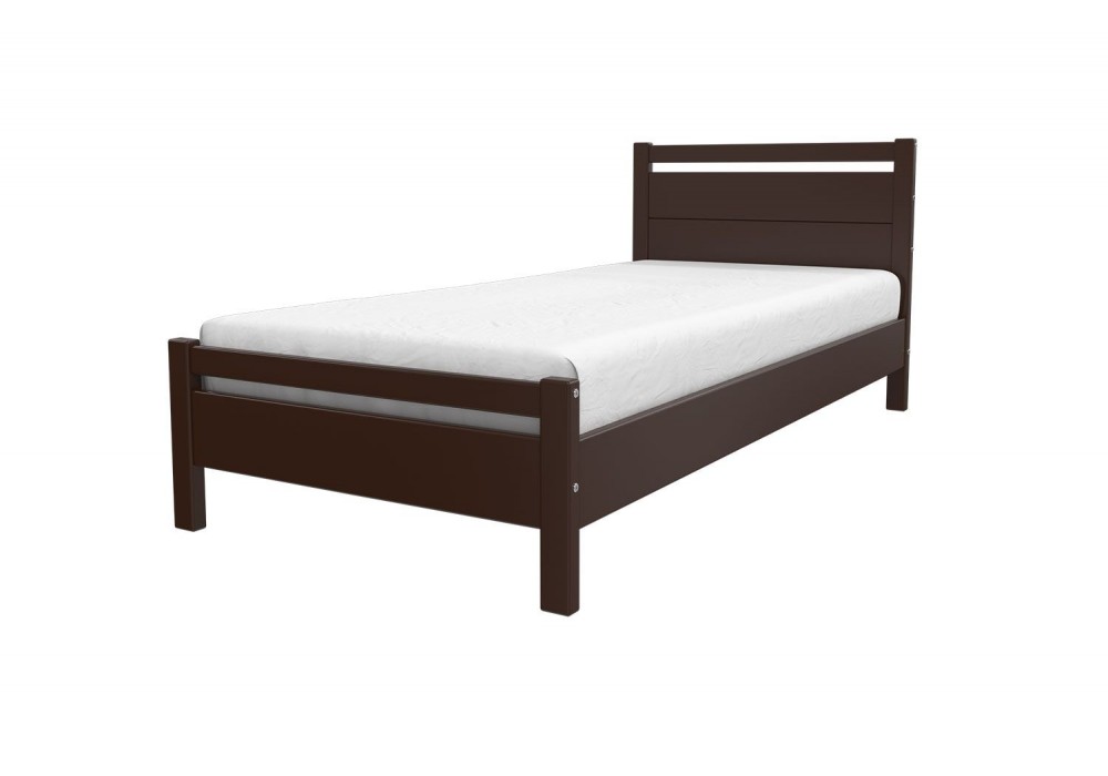Кровать "Вероника-1"  темный орех 90х200 в Минске Кровать "Вероника-1"  темный орех 90х200