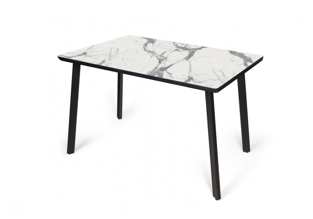 Обеденный стол Милан 01 1100х700 МДФ+HPL пластик кромка эмаль (мрамор белый) в Минске Обеденный стол Милан 01 1100х700 МДФ+HPL пластик кромка эмаль (мрамор белый)