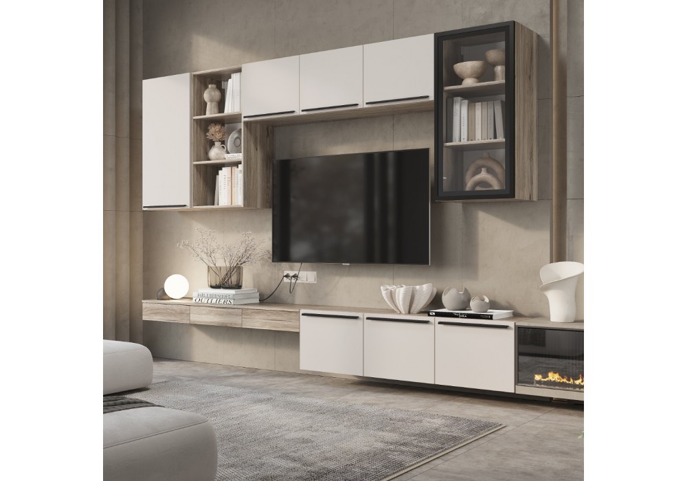 Гостиная Урбан (Комплект 3) - Дуб Смоки / Кашемир (BTS) в Минске Гостиная Урбан (Комплект 3) - Дуб Смоки / Кашемир (BTS)