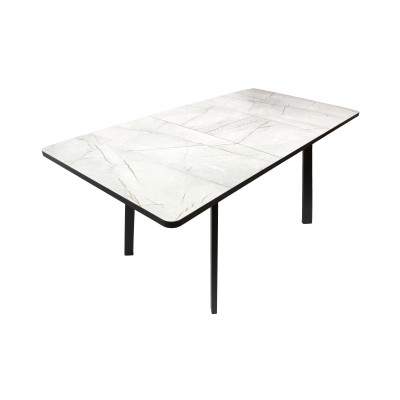 Стол ВВР Миллер Каспий серый/черный №3, пластик 120-160/80 Стол ВВР Миллер Каспий серый/черный №3, пластик 120-160/80