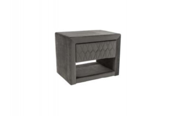Тумбочка прикроватная SIGNAL AZURRO VELVET серая