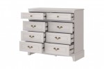 Комод  Лорето  8 ящиков (Персидский жемчуг/ Лак льняной ) фабрика Браво Мебель в Минске Комод  Лорето  8 ящиков (Персидский жемчуг/ Лак льняной ) фабрика Браво Мебель