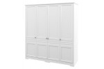 Шкаф для одежды МН-040-19 МС Денвер (Белый матовый/Белый) Мебель-Неман