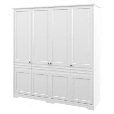 Шкаф для одежды МН-040-19 МС Денвер (Белый матовый/Белый) Мебель-Неман