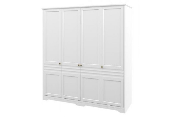 Шкаф для одежды МН-040-19 МС Денвер (Белый матовый/Белый) Мебель-Неман