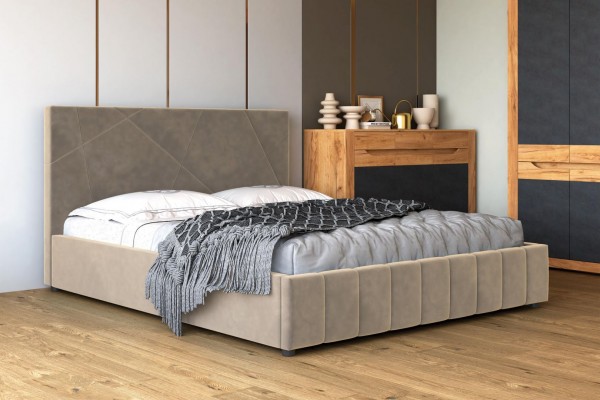 Кровать  Нельсон Абстракция с подъёмным механизмом 160х200 (вариант 3) фабрика Браво Мебель