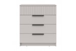 Комод  67.20 Брандо (кашемир / ДВПО: белый / фасады: МДФ с ПВХ кашемир)  фабрика Олмеко